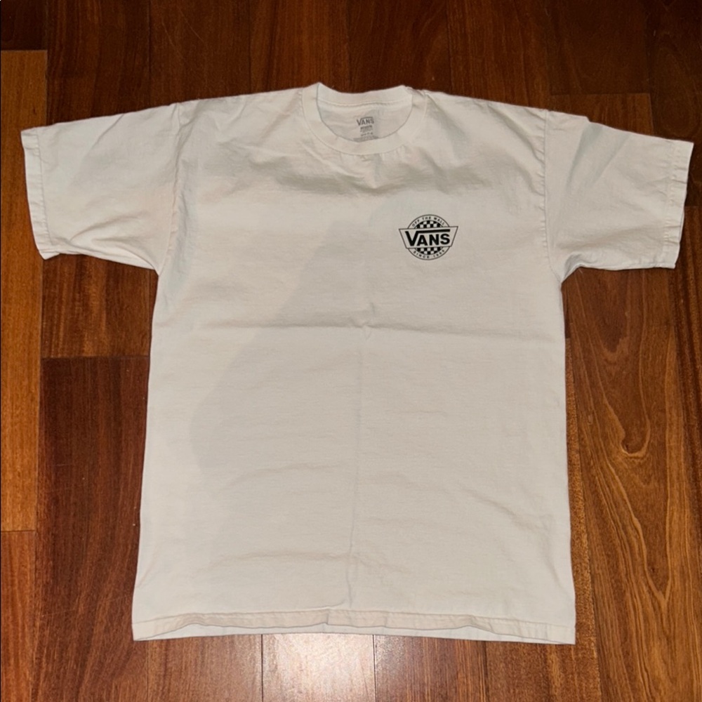 Vans Shirt Black and White Checkered Two Side Tshirt